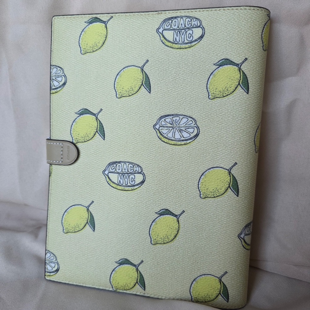 Coach Lemon Notebook Cover + insert - Picture 3 of 11